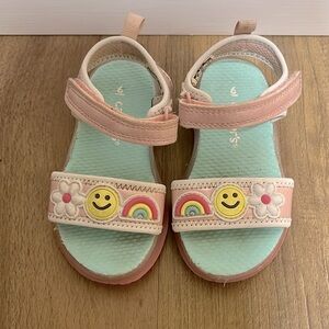 Carters toddler girl size 6 light up sandals